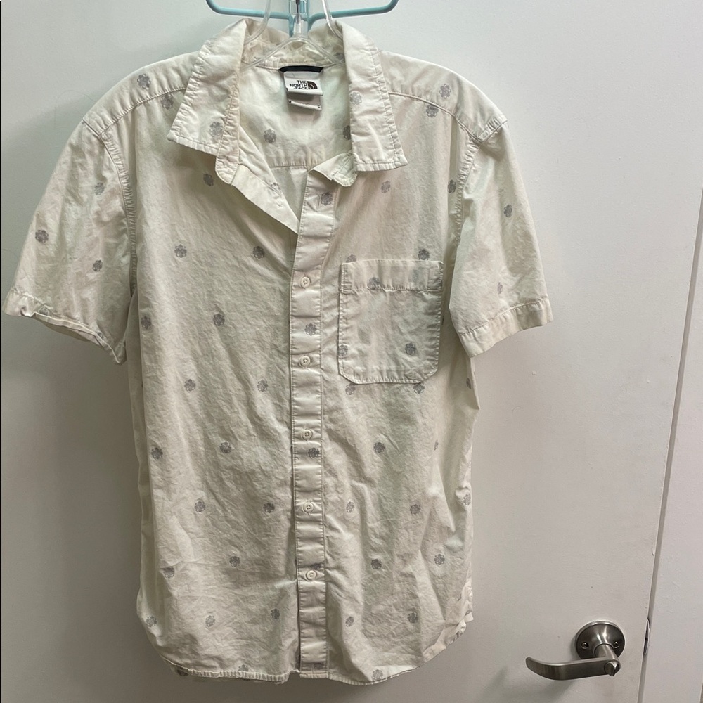 The North Face Cream Patterned Button Down Shirt